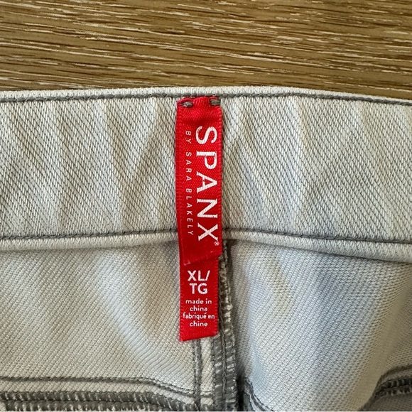 SPANX by Sara Blakely Womens Light Gray Pull-On High Rise Skinny Jeans Sz XL GUC - Picture 5 of 9